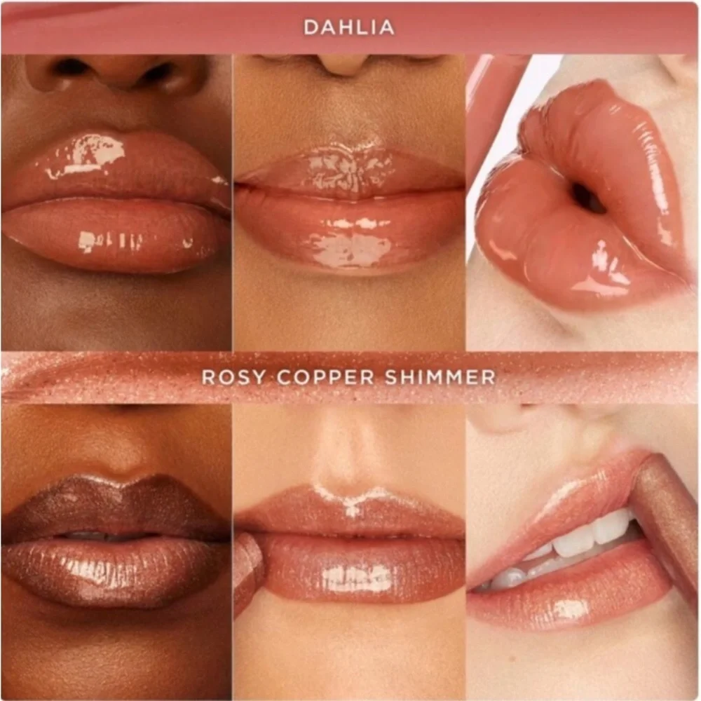 tarte Maracuja Juicy Lip Plump Duo | Dahlia & Rose Copper Shimmer Lip Glass NEW